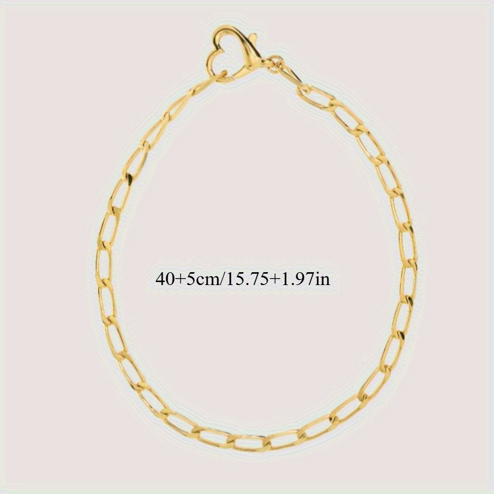 Women's Chunky Heart-Shaped Chain Necklace with Pendant